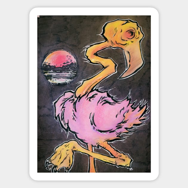 Total Flamingo Sticker by dustinPrime